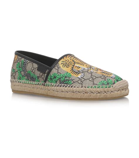 gucci tiger espadrilles men|men's designer espadrilles.